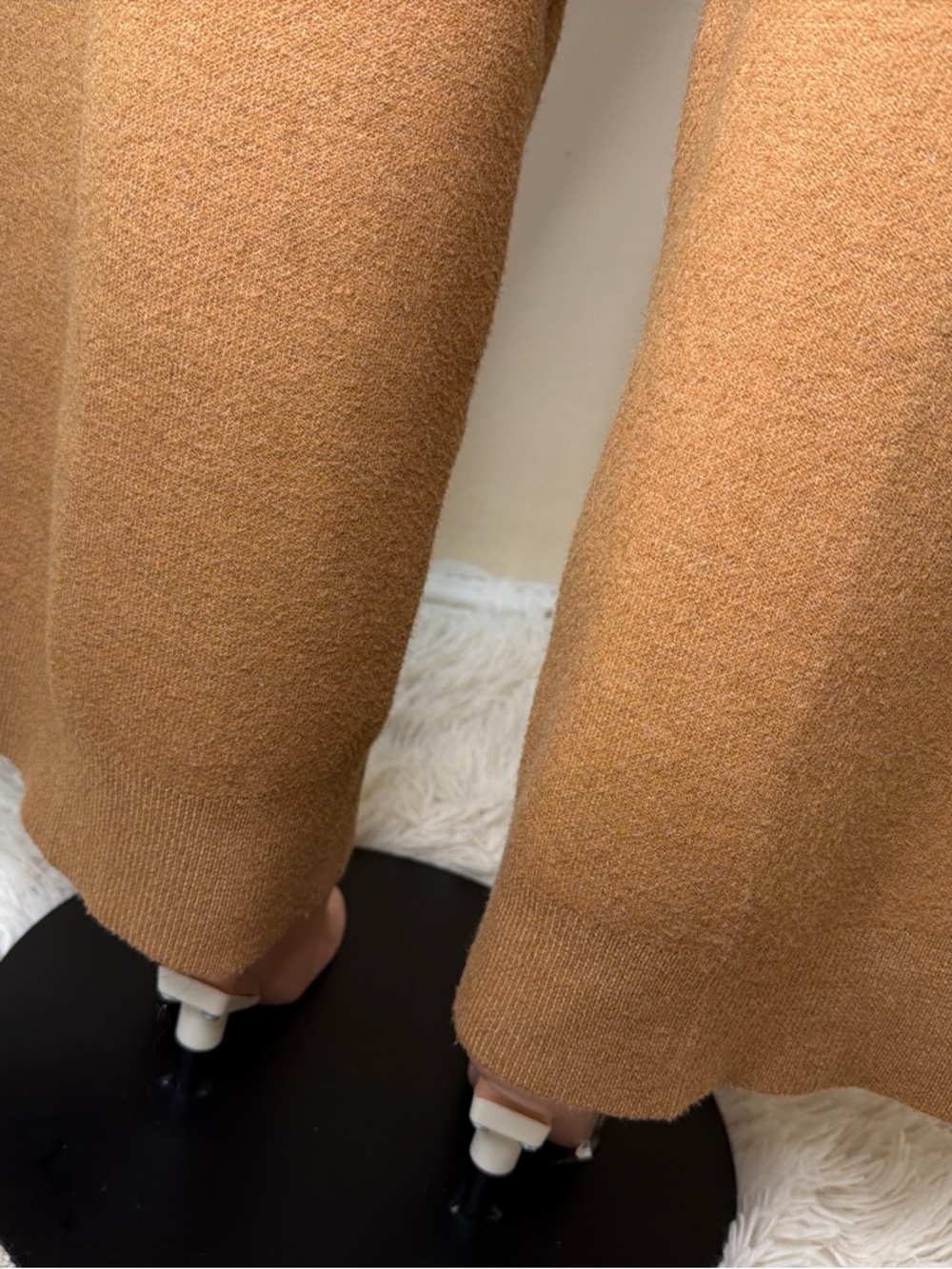 a new day Camel Brown Knit Wide-Leg Pants - Picture 4 of 5